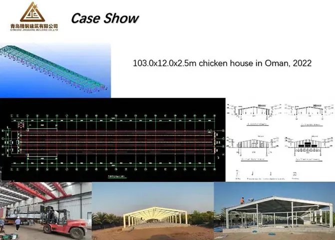 Poulailler à structure métallique de Jinggang : agriculture intelligente, croissance durable