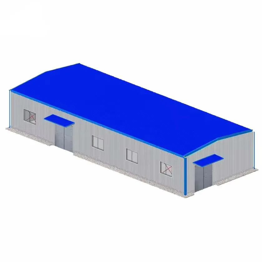 Atelier préfabriqué d'entrepôt de bâtiment de structure métallique de 27.5Mx10.5Mx5.0M
