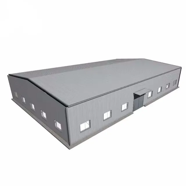 Le grand stockage d'entrepôt rayonne la structure métallique de bâtiment à deux étages de produits préfabriqués de Chambre