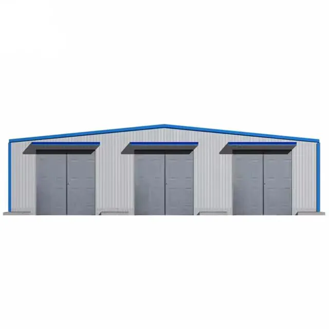 Le grand stockage d'entrepôt rayonne la structure métallique de bâtiment à deux étages de produits préfabriqués de Chambre