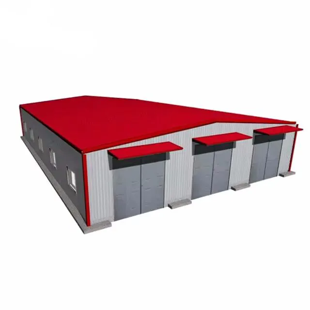 Entrepôt de stockage industriel en gros, structure de construction de cadre de portique, bâtiment sectionnel en acier préfabriqué