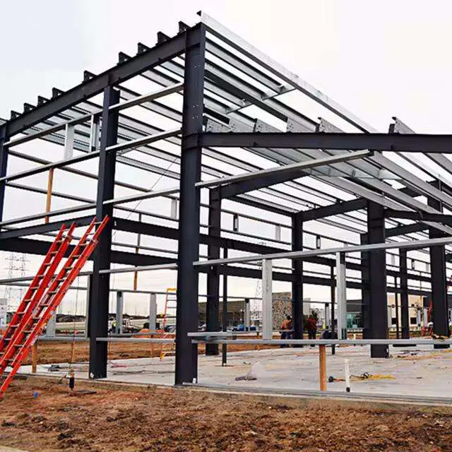Prix universels de colonne en acier de construction de poutre en H de bâtiment préfabriqué en métal laminé à chaud par tonne