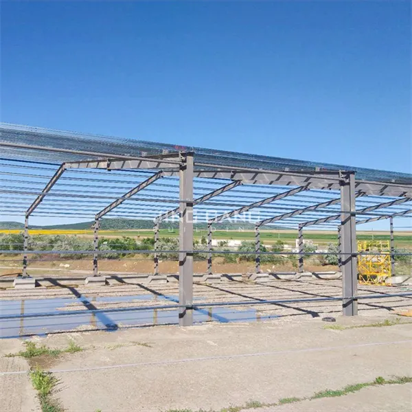 Structure en acier d'atelier/entrepôt de cadre préfabriqué en métal galvanisé industriel de Q235 Q355 avec le cadre de pignon