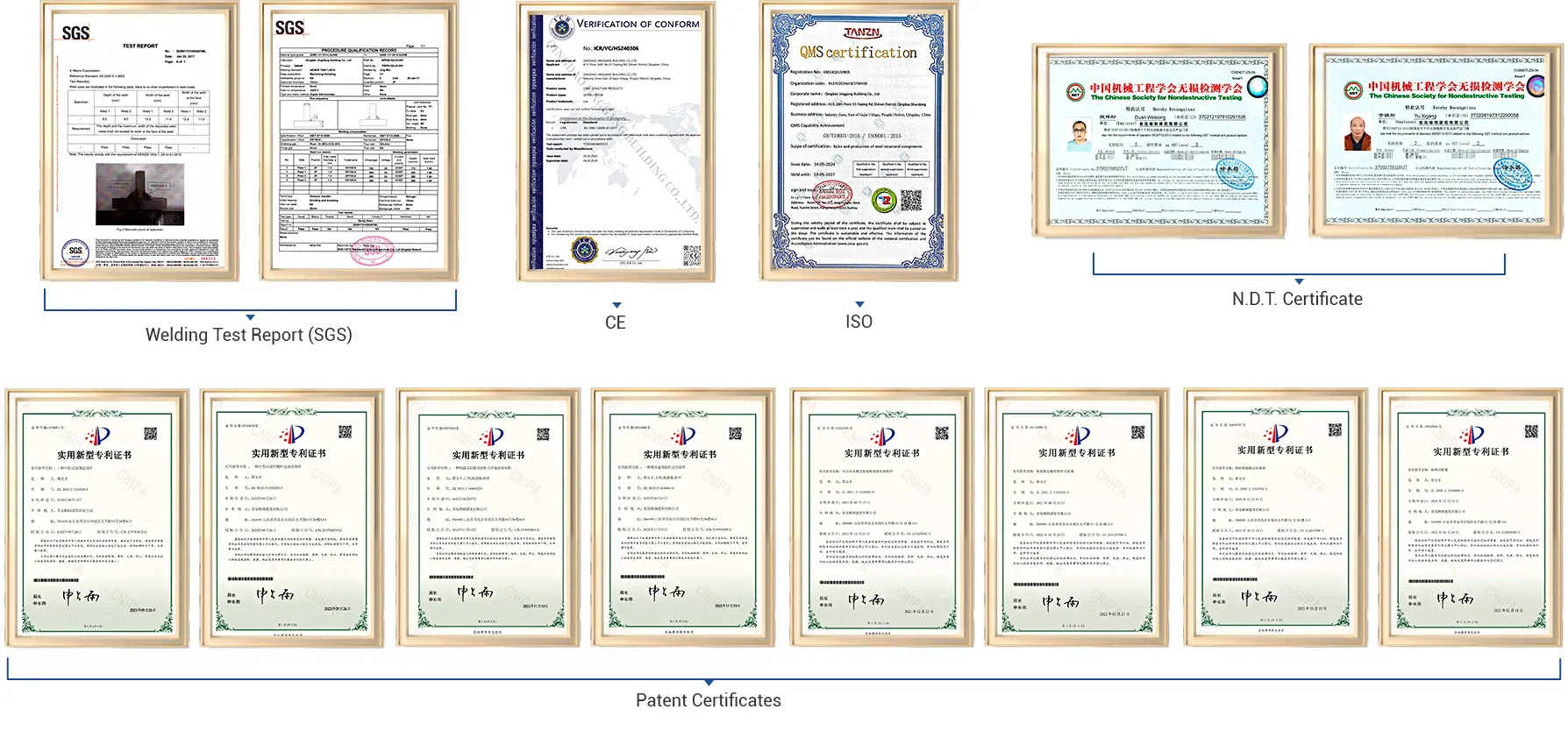 CERTIFICATS